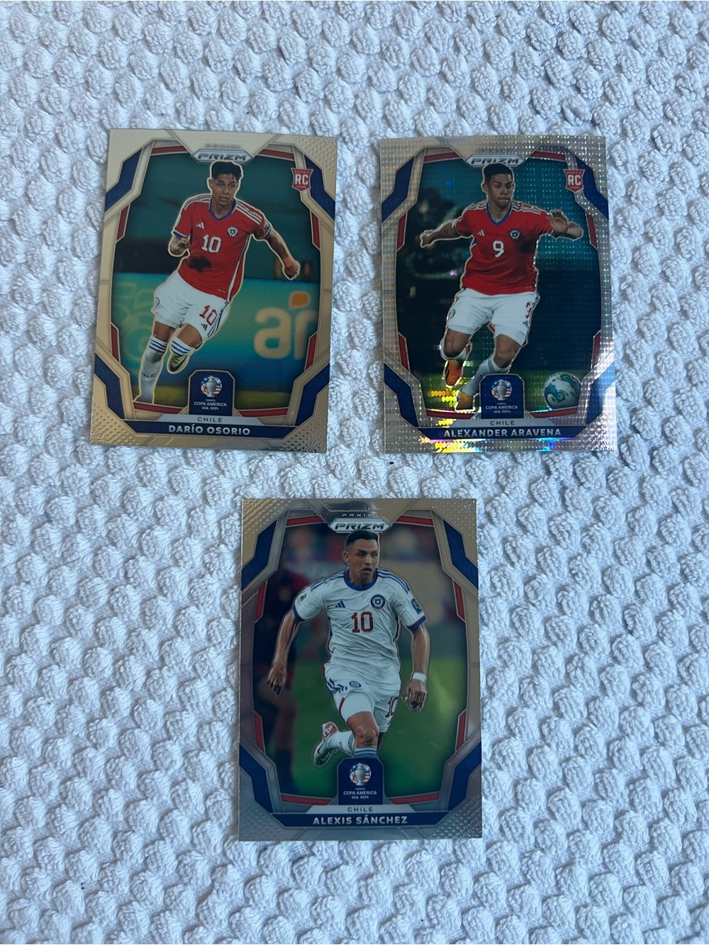 Lot of 3, Chile National Team Soccer Cards